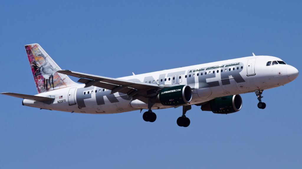 Airbus A320 (N201FR) - Old Frontier livery on the A320