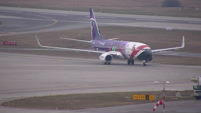 Boeing 737-800 (SU-GEN) - Arriving from Cairo with Egypts football team livery