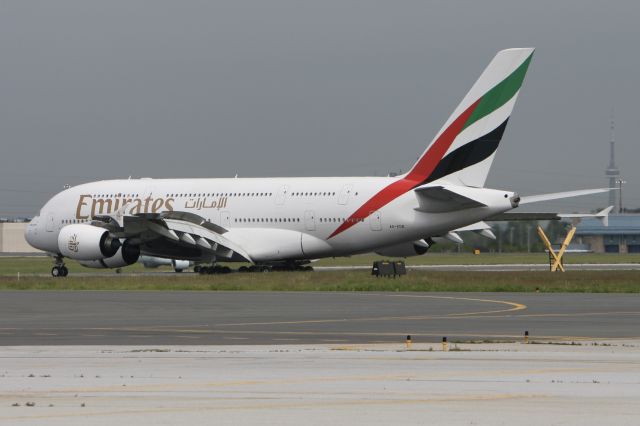 Airbus A380-800 (A6-EDB) - June 1, 2009 - Airbus A380 landed, first ever A380’s visit in Toronto 