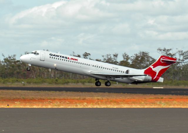 Boeing 717-200 (VH-NXF) - First 717 flight into Gove airport 29/09/2006