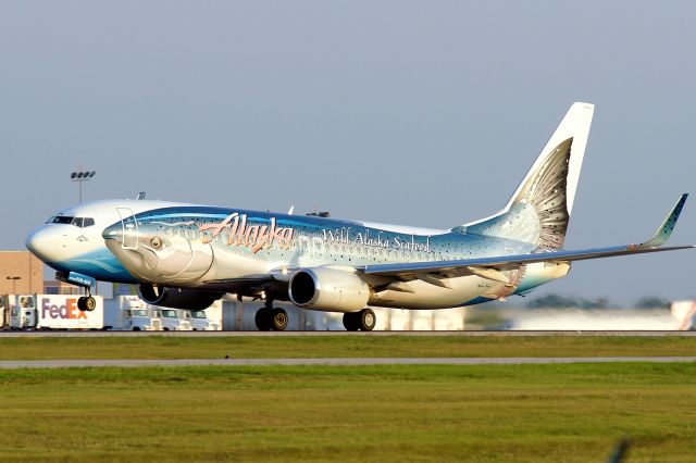 Boeing 737-800 (N559AS) - 4 departure just before sunset.