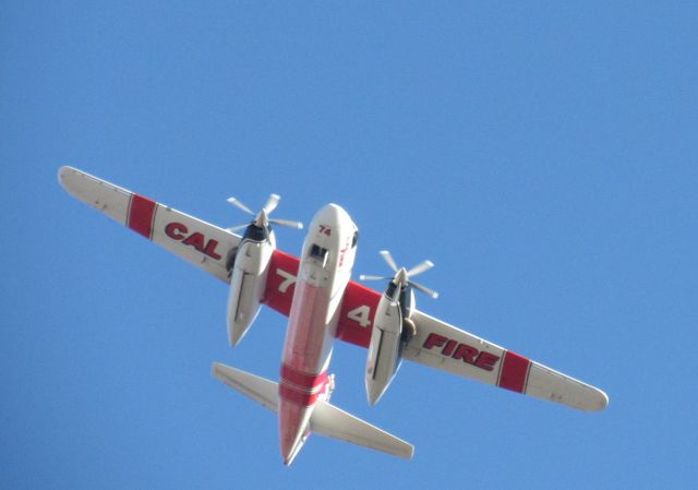 MARSH Turbo Tracker (N439DF) - N439DF flying over mid-field after a fire dispatch.