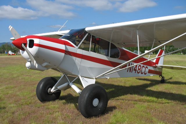 Piper L-21 Super Cub (N148CC) - Cub Crafters Top Cub. Twin Oaks Pancake Breakfast Fly/Drive-In. 