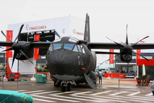 ALENIA Spartan (C-27J) (N359PL) - Finmeccanica Alenia C-27J Spartan, Stativ Display, Paris-Le Bourget Airport (LFPB-LBG) Air show 2013. This C-27J is owned by Global Military Systems, a consortium comprised of L-3 Integrated Systems and Alenia North America.