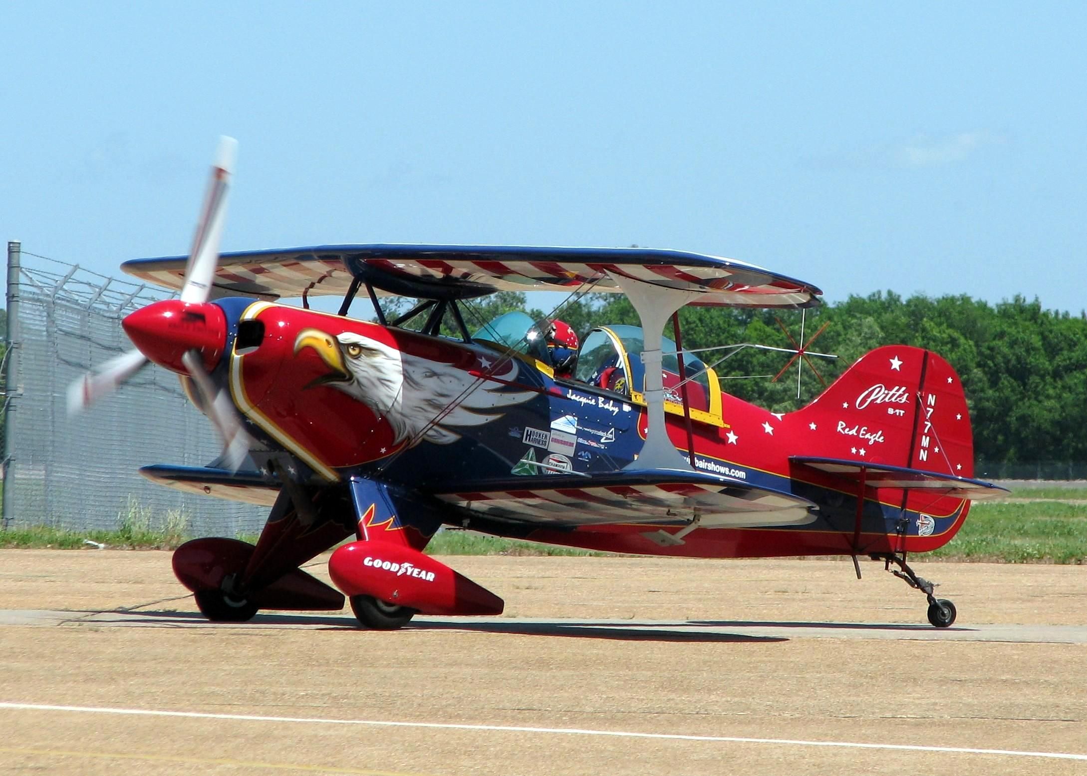 PITTS Special (S-1) (N77MN) - Jacquie B returning after her demo at Barksdale A.F.B.