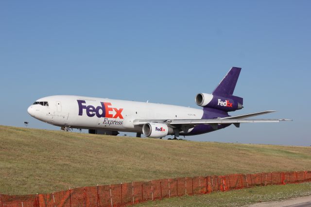 McDonnell Douglas DC-10 (N321FE) - Taxiing out from cargo for take off