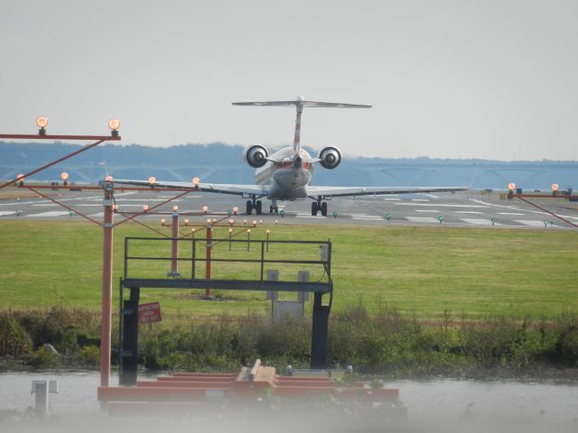 Canadair Regional Jet CRJ-700 (N526EA) - American Airlines CRJ-700 N526EA Holding For Takeoff On The Runway At Reagan National.