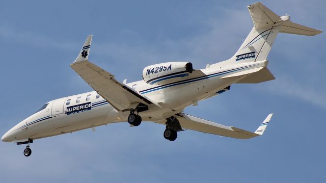 Learjet 45 (N429SA) - Superior Air Ambulance’s Learjet 45 on short final @ KIND. br /br /9/20/23