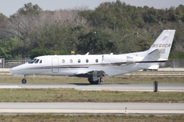 Cessna Citation Excel/XLS (N560CR) - N560CR departs Runway 32 at Sarasota-Bradenton International Airport enroute to Harrison County Airport