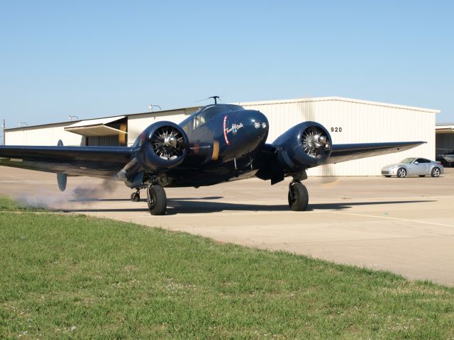 Beechcraft 18 (N167ZA) - 1942 Navy SMD Beech 18 Number 2 fires off!