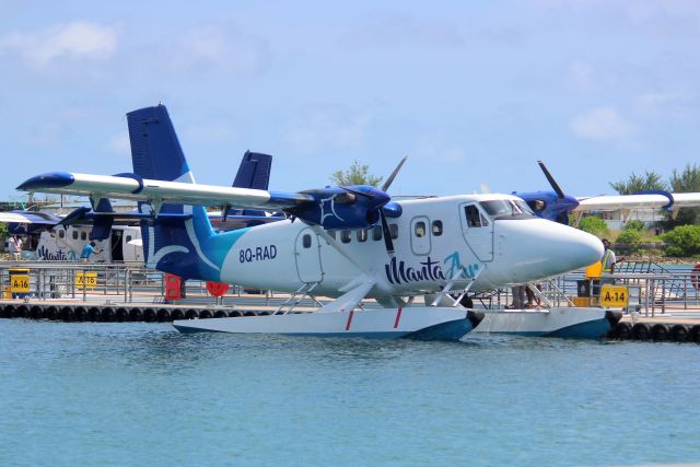 De Havilland Canada Twin Otter (8Q-RAD) - Docked at the jetty on 7-Jan-24.