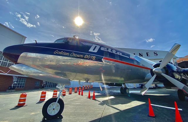 N4887C — - Static display outside the main entrance to the Delta Flight Museum, located at the Delta Air Lines headquarters - adjacent to Atlanta Hartsfield-Jackson International Airport.