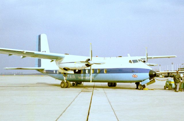 — — - Autair International Handley Page Herald in 1968 at Düsseldorf (EDDL)