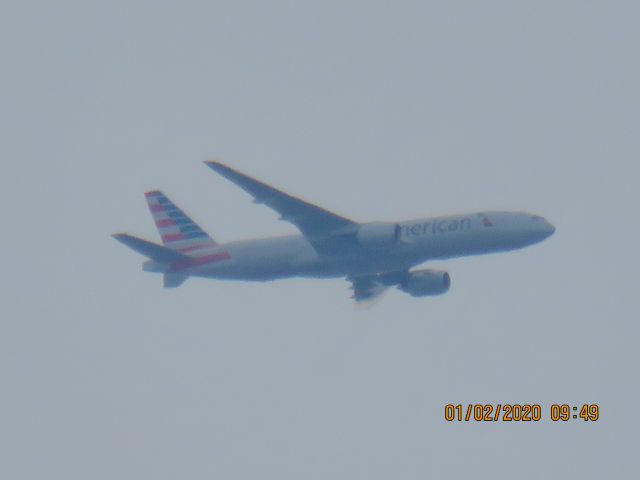 Boeing 777-200 (N779AN) - American Airlines 777 from JFK heading to Tulsa for some work. 