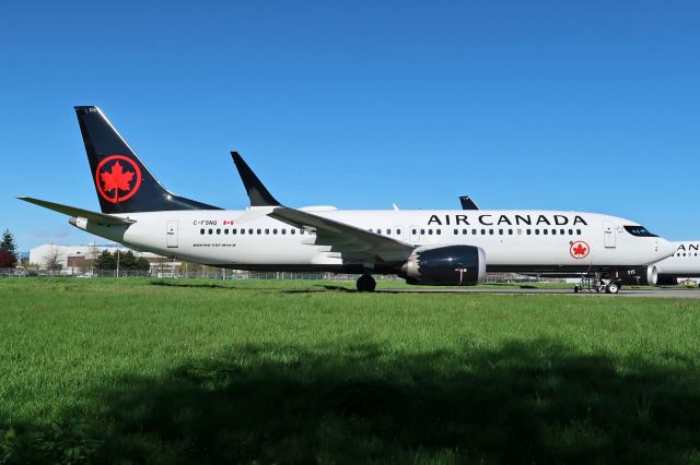 Boeing 737 MAX 8 (C-FSNQ) - Grounded at YVR
