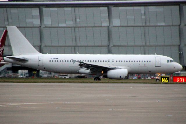 Airbus A320 (LZ-MDK) - Taxiing to Terminal 4 on 11-Dec-19 operating Bulgaria Air flight LZB851 from LBSF.