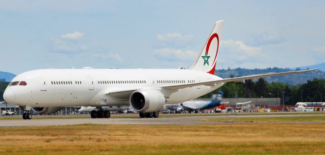 Boeing 787-9 Dreamliner (CN-RGY) - This 787-9 was taken from the ground at KPDX during Aviation Day 2019. This aircraft was coming into get painted under the test registration N10230. 