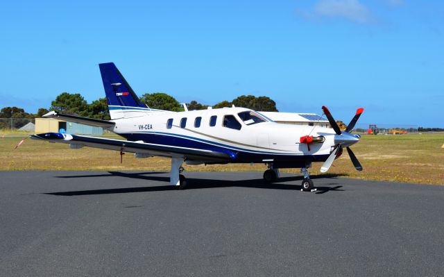 Socata TBM-850 (VH-CEA) - TBM850 at Flinders Island, Feb 2017