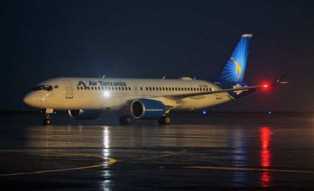Airbus A220-300 (5H-TCM) - Santa Maria Island International Airport - LPAZ, Azores. October 7, 2021.