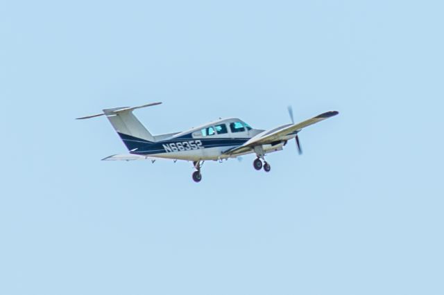 Beechcraft Duchess (N66352) - Better shot of N66352 taking off from McKinney, TX KTKI