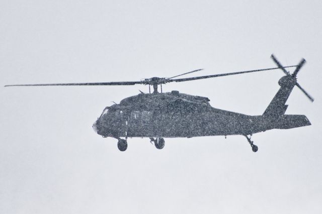 Sikorsky S-70 — - Pennsylvania National Guard doing maneuvers in some heavy snowfall.