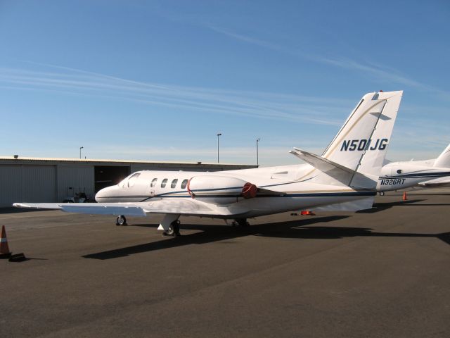 Cessna Citation V (N501JG) - parked at Santa Ana