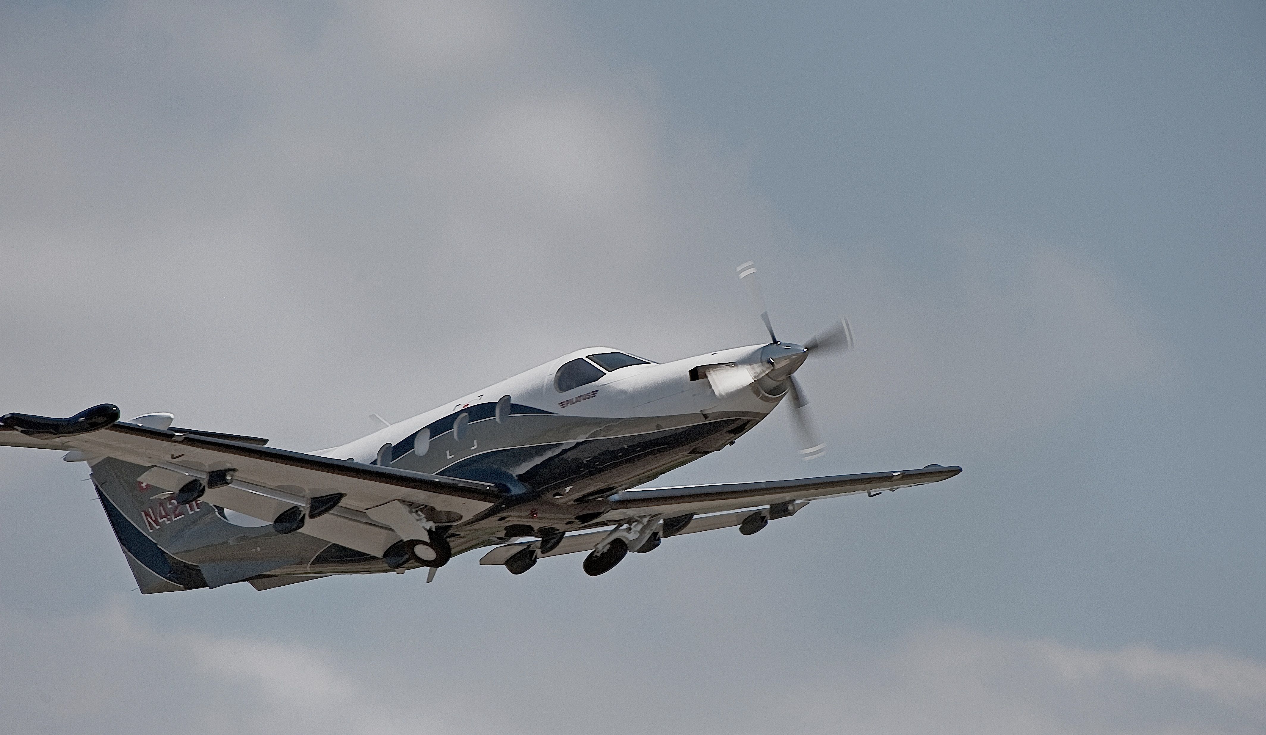 Pilatus PC-12 (N421PP) - Climb out  Cape May County NJ