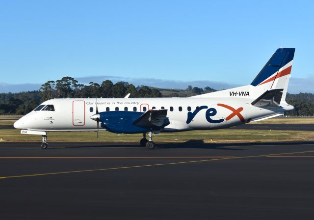 Saab 340 (VH-VNA) - Rex Saab 340B VH-VNA (msn 301) at Wynyard Airport Tasmania Australia on 4 June 2025.