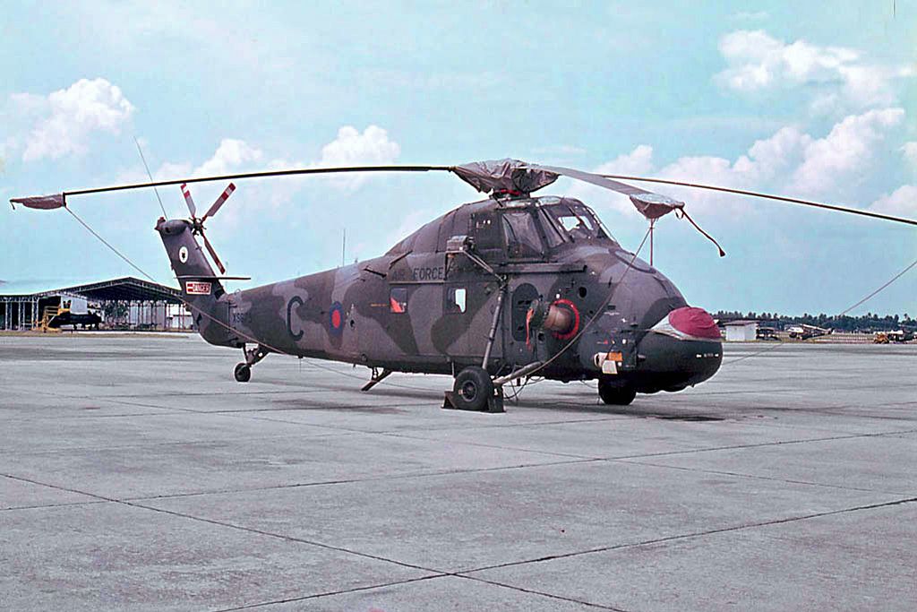 WESTLAND WS-58 Wessex (C) - Westland Wessex HC2 RAF serial  XS675 code C, Butterworth (WMKB) mid 1970s.