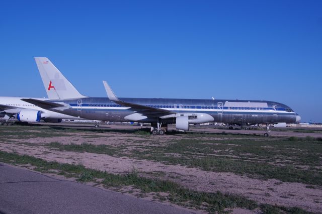 Boeing 757-200 (N603AA) - Retired American Airlines Boeing 757-200 awaiting its turn to be converted to a freighter.   Photographed at Goodyear AZ on February 19th 2020.