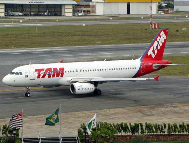 Airbus A320 (PT-MZW) - Airbus A320-200 (CN 1580) TAM - Aeroporto de Congonhas/São Paulo (CGH/SBSP) , Brazil