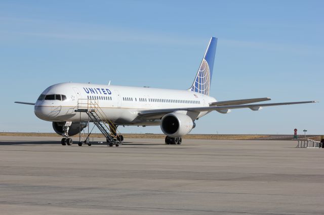 Boeing 757-200 (N580UA) - Parked at the United maintenance facility at DIA.