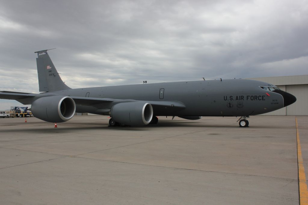 Boeing C-135FR Stratotanker (62-3576) - This old girl came in to the USAF in 1962.  She flew in to DIA last week for a short stop.  She is currently assigned to the 157 ARW with the New Hampshire ANG.
