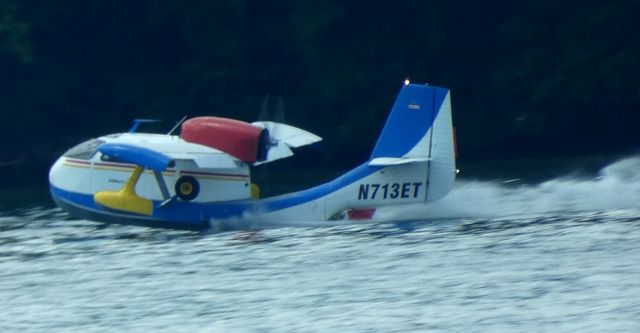 N713ET — - This 1947 Seaplane Model RC-3 did a touch and go on Lake Norman, NC  summer 2022.