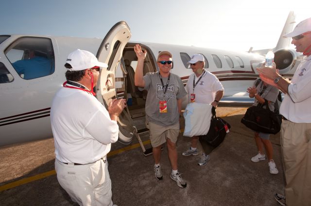 CSOA — - Cessna Special Olympics Airlift 2010 - http://flightaware.com/airlift/ - Airlift and Athletes arriving in Lincoln, Nebrasks on July 17, 2010.  Photos Courtesy Cessna Aircraft Company