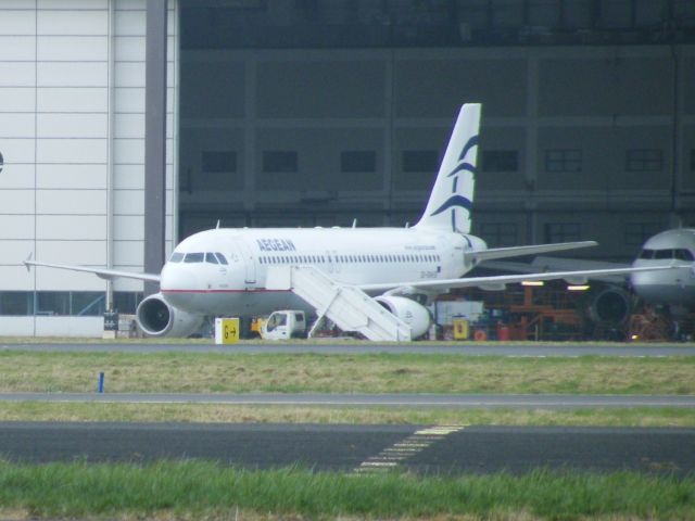 SX-DVH — - SX-DVH A320-232 CN 3066 OF AEGEAN ON TAXIWAY GOLF AT SHANNON 25-02-2011 AFTER FINISHING MAINTENANCE AND LATER ON IT DEP SHANNON