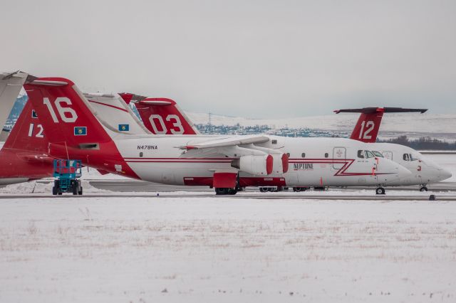 Avro Avroliner (RJ-85) (N478NA) - Neptune Aviation Services Tanker 16