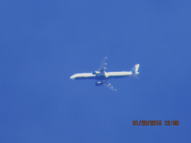 Airbus A321 (N561UW) - U.S. Airways flight 679 from DCA to PHX over Southeastern Kansas at 32,000 feet.