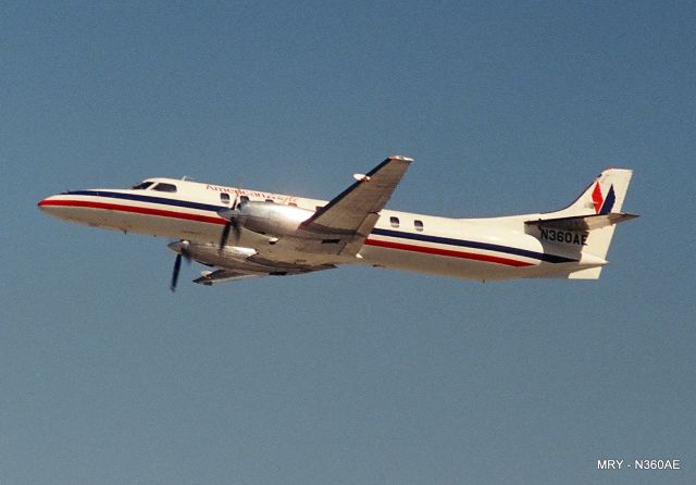 Fairchild Dornier SA-227DC Metro (N360AE) - KMRY - Metro N360AE departing Monterey for LAX.