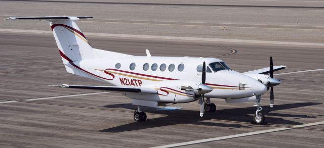 Beechcraft Super King Air 200 (N214TP) - Super King Air on the ramp at North Las Vegas.br /br /July 2021.