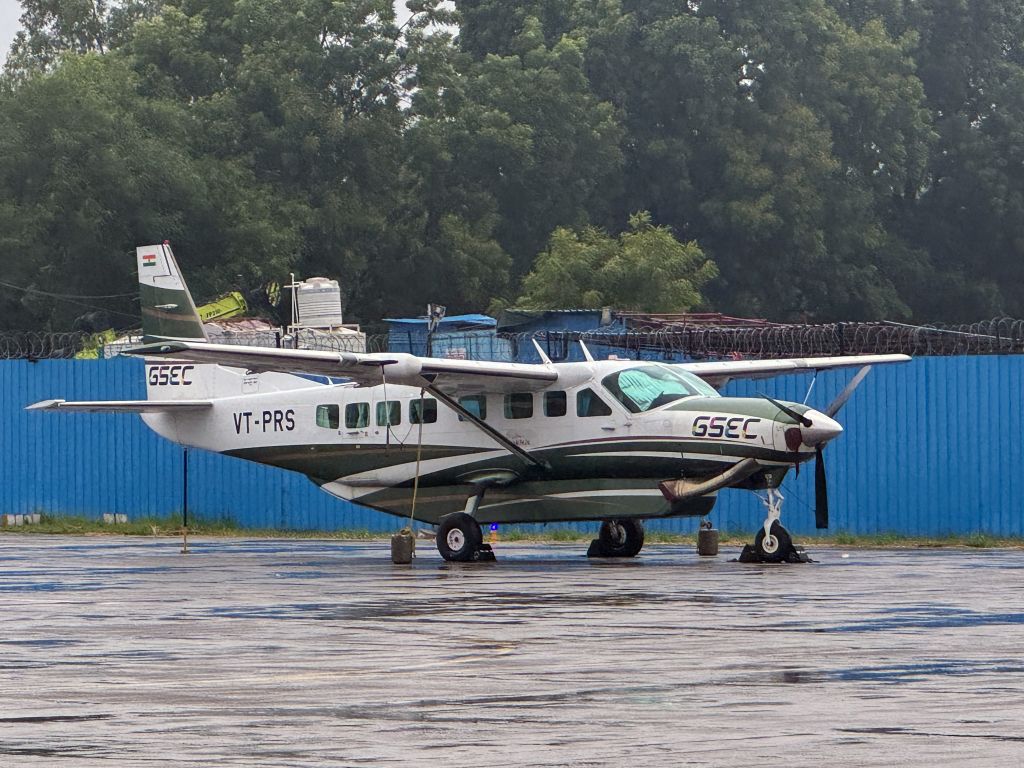 Cessna Caravan (VT-PRS) - A Caravan on a rainy day at  Ahmedabad, India.br /23-AUG-2-24.