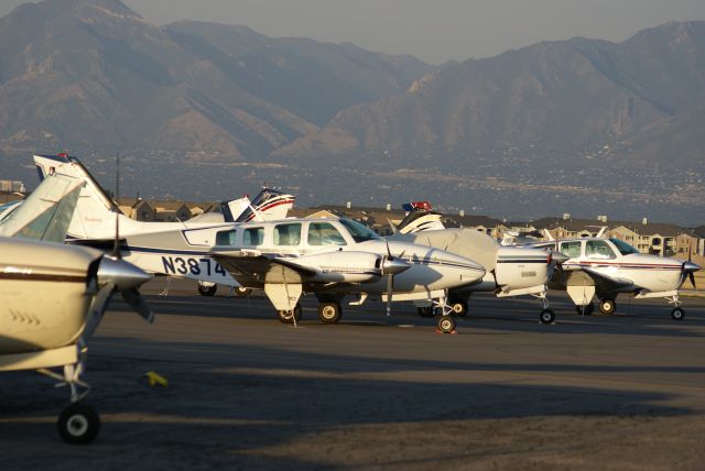 Beechcraft Baron (58) (N3874Y) - South Valley Regional, West Jordan, UT.