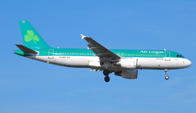 Airbus A320 (EI-DEP) - Taken from the threshold of 29L