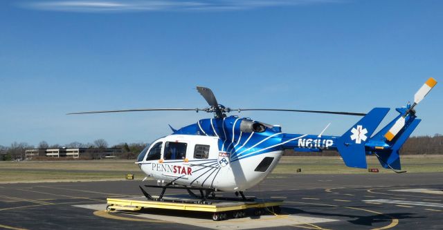 KAWASAKI EC-145 (N61UP) - Catching some tarmac time is a 2012 Eurocopter MBB-BK117 C2 in the Spring of 2021.