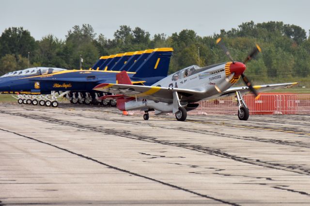 North American P-51 Mustang — - Thunder Over Michigan 2017 arrivals