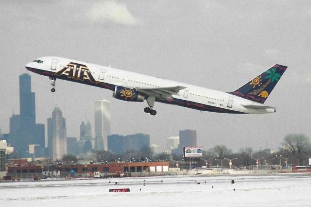 Boeing 757-200 (N524AT) - SCANNED FROM PRINT.