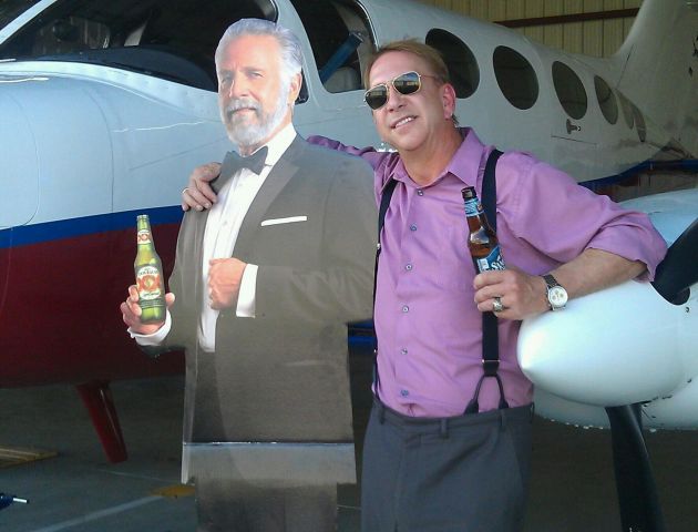 Cessna Chancellor (N55LT) - The Most Interesting Man in the World is my copilot.