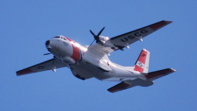 Casa Persuader (CN-235) (N2312) - U.S. Coast Guard flying over Perdido Key Beach
