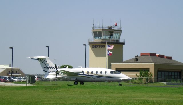 Piaggio P.180 Avanti (N189SL) - N189SL, Piaggio P.180 Avanti II, parked in front of the Denton Tower (KDTO).  Completion Center at KDTO; for more information on Avanti II, see LINK below... http://www.planeandpilotmag.com/aircraft/pilot-reports/piaggio-aero/ciao-avanti.html?tmpl=component&print=1&page=