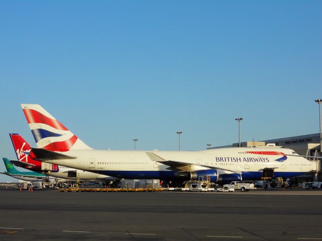 Boeing 747-200 (G-BNLV) - Lined up at the Volpe IAB !